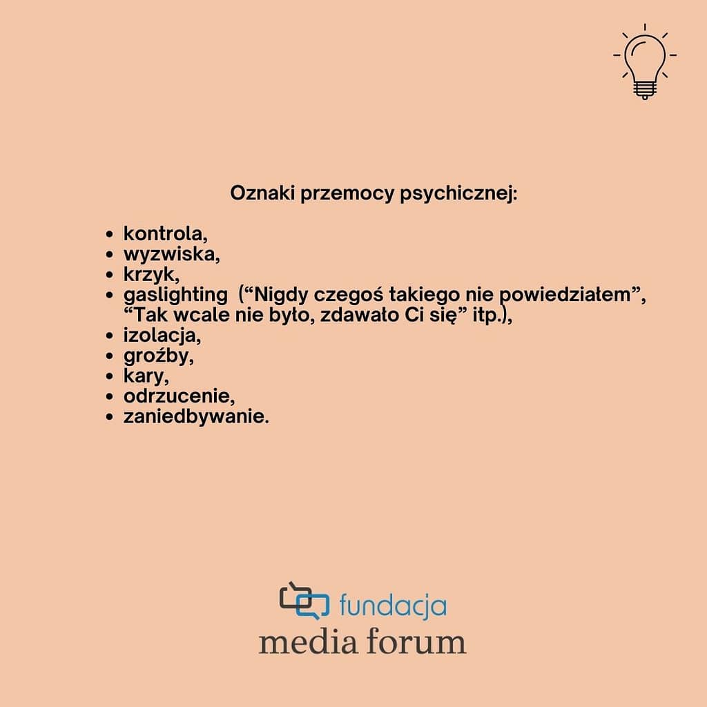 oznaki przemocy psychicznej